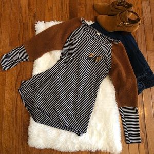 Long Sleeve Stripped Knit Top